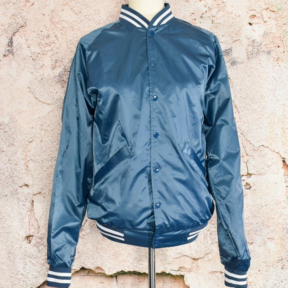 Vintage 80s Blue CARDINAL "America On Stage" Snap Button Jacket - M